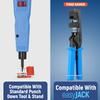 Everest 90 Angled RJ45 Cat6A Keystone Jacks 10-Pack in Orange - Slim Profile Female RJ45 Connectors - Cat 6A Keystone Jack - Compatible with 90 Angled Speed Termination Tool - easyJACK (B094WB91H3) view 4