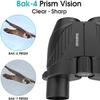20X25 Compact Binoculars for Adults and Kids,Large Eyepiece Waterproof BinocularEasy Focus Small Binoculars for Bird Watching,Hiking and Concert, Black view 2