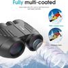 20X25 Compact Binoculars for Adults and Kids,Large Eyepiece Waterproof BinocularEasy Focus Small Binoculars for Bird Watching,Hiking and Concert, Black view 3