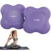 Yes4All Yoga Knee Pads Pair, Thick Yoga Kneeling Pad for Pilates Exercise, 13/16 Inches Cushion Knees Elbow Mat Supplies for Women & Men, Fitness, Travel, Purple view 1