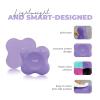 Yes4All Yoga Knee Pads Pair, Thick Yoga Kneeling Pad for Pilates Exercise, 13/16 Inches Cushion Knees Elbow Mat Supplies for Women & Men, Fitness, Travel, Purple view 3