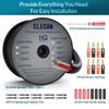 Elecan Pro Series 16/2 Outdoor Speaker Wire Cable 100 Ft 16 Gauge AWG with Tool Kits-Direct Burial in Wall CL3 CL2 Rated-PVC Jacket&Film&Cotton for Home Theater,Car Audio Speaker,Stereos-Black view 2