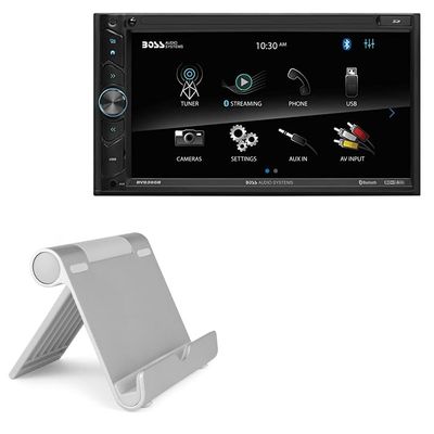 BoxWave Stand and Mount Compatible with BOSS Audio BV9395B - VersaView Aluminum Stand, Portable, Multi Angle Viewing Sturdy