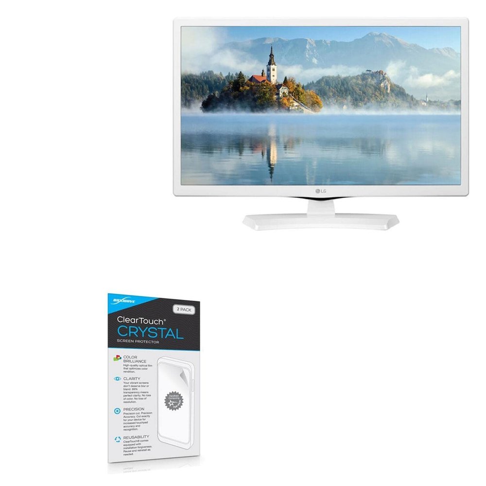 BoxWave Screen Protector Compatible with LG 24 Monitor (24LM520D) - ClearTouch Crystal (2-Pack), HD Film Skin - Shields from Scratches