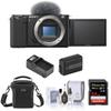 Sony ZV-E10 APS-C Mirrorless Interchangeable Lens Vlogging Camera, Black - view 1