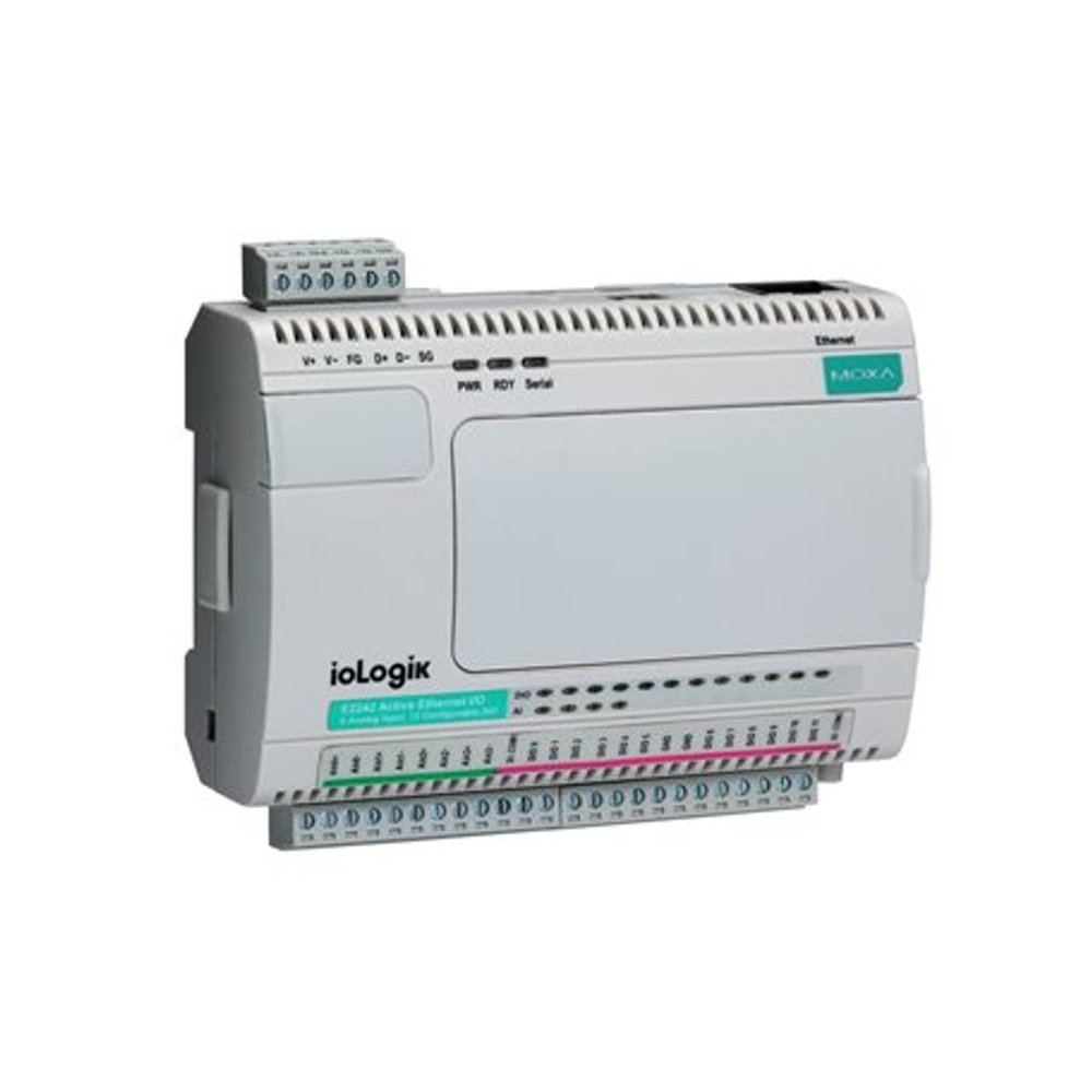 ioLogik E2260-T, Active Ethernet I/O Server, 6RTD/4DO, -40 to 75C
