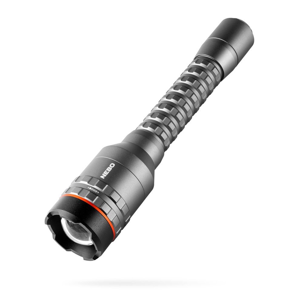 NEBO Davinci 5000 Flashlight & Portable Charger | 5000 Lumens, 4 Light Modes, Rechargeable, Waterproof Handheld Flashlight for Camping & Hunting, USB Power Bank, 4X Zoom, Includes Charging Cable