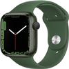 Apple Watch Series 7 (GPS, 45MM) - Green Aluminum Case with Clover Sport Band (Renewed Premium) view 1