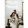 Neon Sign For Weddings,Customize Your Neon Sign, Wedding decoration, Wedding atmosphere artifact,Perfect for Reception and Wedding Photo Backdrop. (2 row text / 16'') view 3