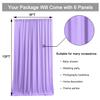 30 ft x 10 ft Wrinkle Free Lavender Backdrop Curtain for Parties, Polyester Light Purple Photo Backdrop Drapes 6 Panels 5x10ft for Baby Shower Photoshoot Wedding Birthday Party Photography Curtains view 4