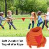 X XBEN Tug of War Rope with Flag for Kids 20FT, Teens and Adults, Soft Cotton Rope Games for Team Building Activities, Family Reunion, Birthday Party view 4