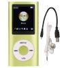 MP3/MP4 Player, Portable Music Player with Earphone, 1.8 inch HD Screen, Support up to 64GB Memory Card, 8H Playing time, Super Light Metal Shell(Green) view 1