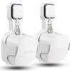 PETIMETI Wall Mount Holder for EERO 6+ Mesh WiFi System, Space Saving Outlet Wall Mount Bracket for EERO 6+ Router with Cord Management and Easily Moved(2 Pack) view 1