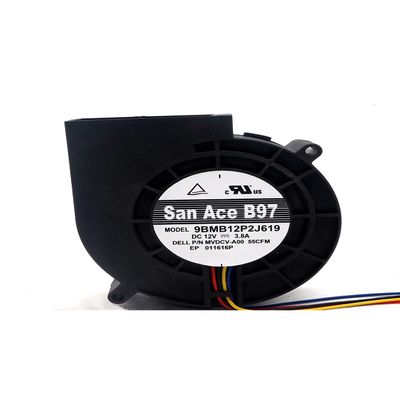 9BMB12P2J619 DC12V 3.8A 9733 97mm 4-Wire Turbo Blower Violent Cooling Fan