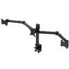 CRUHRE Monitor Stand for Triple Monitor Stand for 10-27 Inches 3 Monitor Desk Mount, Heavy-Duty Free Standing Fully Adjustable Arm, Desk Clip Mount, Each Arm Holds up to 22lbs Monitor Bracket view 1