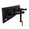 CRUHRE Monitor Stand for Triple Monitor Stand for 10-27 Inches 3 Monitor Desk Mount, Heavy-Duty Free Standing Fully Adjustable Arm, Desk Clip Mount, Each Arm Holds up to 22lbs Monitor Bracket view 4