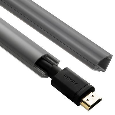 136in Corner Cable Concealer, Corner Cord Hider for One Cord, Wire Covers for Cords, Paintable Corner Cord Cover, Cable Management Channel Cable Raceway for Wall, Floor Baseboard, Ceiling -8 X L17in