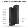 ThinkPad 40AF0135 Universal Hybrid USB-C with USB-A Adapter Docking Station for Lenovo Laptops, Dual Monitor, Comes with ITSPWR HDMI 4K Cable + 50 Cable Ties view 2