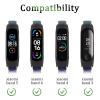 Amzpas Nylon Bands for Xiaomi Mi Band 5/ Mi Band 6, 3 Pack Soft Cloth Watch Straps for Amazfit Band 5/ Band 6, Adjustable Breathable Replacement Wristbands for Women Men view 4