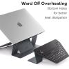 MOFT Laptop Stand for Desk, Stick-On Computer Stand with Dual-Angle, Ergonomic Laptop Riser Holder for Travel, Foldable & Portable MacBook Stand Fits 11.6"-16" Laptops, Starry Grey view 4