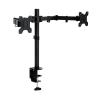 CRUHRE Monitor Stand for Dual Monitor Desk Mount Stand for 10-27" LCD LED Monitors, Ergonomic Full Motion Double Arms, Hold Up to 17.6 Lbs Each Arm, VESA 75x75/100x100mm Monitor Bracket view 1