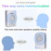 DESHUN Window intercom System Dual Way, Window Speakers, A walkie-Talkie That can be Attached to Glass,Built-in Microphone, intercom System for The Business/Bank/Office/Hospital/Station/Catering view 2