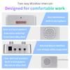 DESHUN Window intercom System Dual Way, Window Speakers, A walkie-Talkie That can be Attached to Glass,Built-in Microphone, intercom System for The Business/Bank/Office/Hospital/Station/Catering view 3