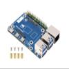 waveshare CM4 to Raspberry Pi 4B Adapter, Alternative Solution for Raspberry Pi 4B, Onboard Standard CM4 Connector, 4-CH USB 3.0 Ports, RJ45 Gigabit Ethernet Port, PoE Header etc. view 1
