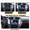 2 DIN Car Stereo Autoradio Android 10 9 inch Touch Screen Car Navigation GPS Radio Support Carplay GPS DAB+ OBDII for Toyota 4Runner 2009-2017 view 2