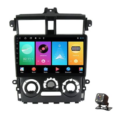 2 Din Car Stereo DVD Player GPS Navigation for Mitsubishi Colt Plus 2007-2012 with Head Unit 9'' Touchscreen Bluetooth Radio Stereo Car Info Plug and Play