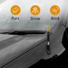 1 Pack Car Bullet Antenna, for GM Chevy Silverado 1500 2500 3500 HD Avalanche GMC Sierra 1500 2500 3500 Denali Heavy Duty Pickup Trucks Accessories, American Flag (Gold) view 2