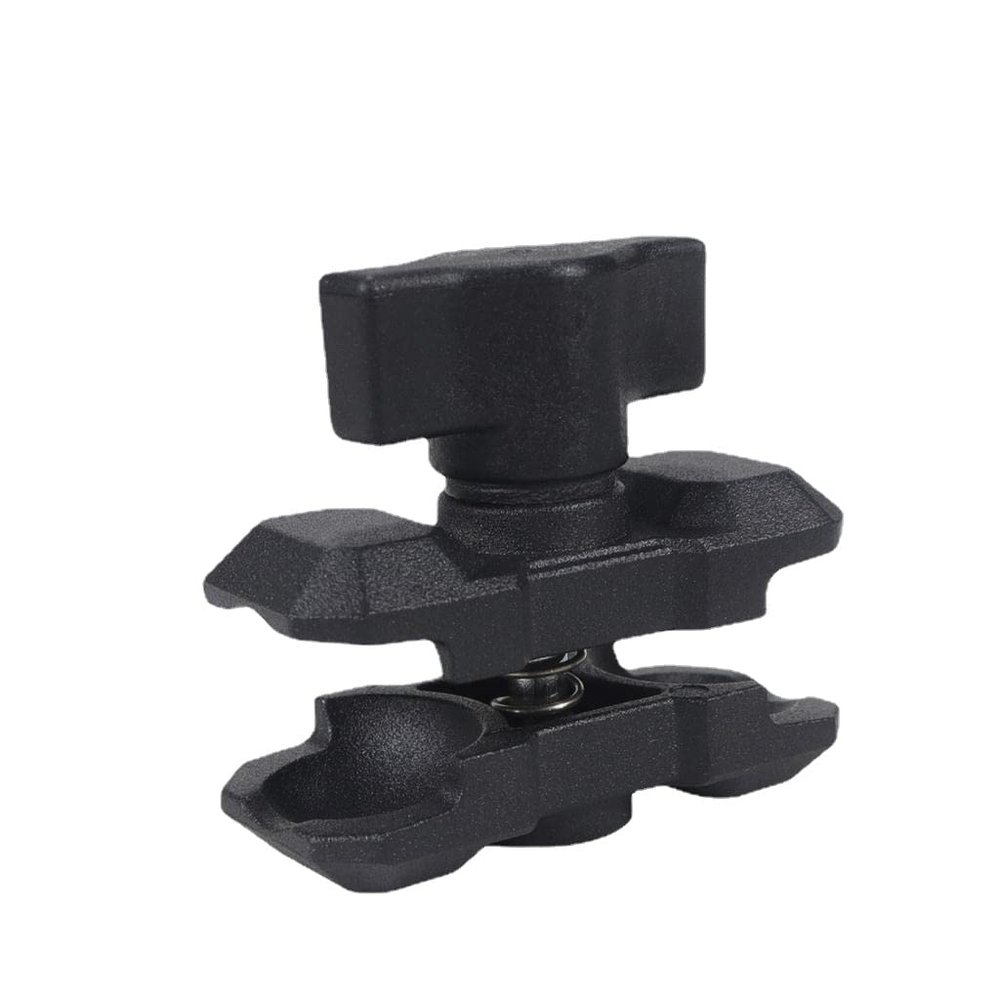 BGNing Double Socket Arm Aluminum Alloy 1" Ball Adapter Motorcycle Phone Handlebar Mount Ball Compatible with Ram Mount Action Camera Bicycle Holder (Type A 60mm)