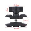 BGNing Double Socket Arm Aluminum Alloy 1" Ball Adapter Motorcycle Phone Handlebar Mount Ball Compatible with Ram Mount Action Camera Bicycle Holder (Type A 60mm) view 2