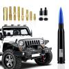 1 Pack Car Bullet Antenna, for GM Chevy Silverado 1500 2500 3500 HD Avalanche GMC Sierra 1500 2500 3500 Denali Heavy Duty Pickup Trucks Accessories, American Flag (Blue) view 1