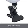 Realspace 6" LED Ring Light with Clip-On Monitor Mount Or Tripod Stand, Adjustable, 9-5/8"H, Black view 3