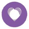 Poster Palooza 15x15 Mat Bevel Cut for 11x11 Photos - Precut Purple Heart Shaped Photo Mat Board Opening - Acid Free Matte to Protect Your Pictures - Bevel Cut for Family Photos, Pack of 25 Matboards view 3