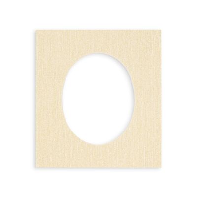 12x36 Mat Bevel Cut for 10x30 Photos - Precut Fresh Linen Canvas Oval Shaped Photo Mat Board Opening - Acid Free Matte to Protect Your Pictures - Bevel Cut for Family Photos, Pack of 1 Matboard