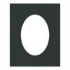 16x20 Mat Bevel Cut for 12x16 Photos - Precut Textured Black Oval Shaped Photo Mat Board Opening - Acid Free Matte to Protect Your Pictures - Bevel Cut for Family Photos, Pack of 1 Matboard view 3