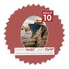 16x20 Mat Bevel Cut for 12x16 Photos - Precut Brick Red Oval Shaped Photo Mat Board Opening - Acid Free Matte to Protect Your Pictures - Bevel Cut for Family Photos, Pack of 10 Matboards view 1