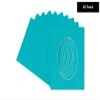16x24 Mat Bevel Cut for 12x22 Photos - Precut Aquamarine Blue Oval Shaped Photo Mat Board Opening - Acid Free Matte to Protect Your Pictures - Bevel Cut for Family Photos, Pack of 25 Matboards view 3
