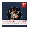 Poster Palooza 10x10 Photo Mat Board for 6x6 Photos Precut Circle Shape Opening Acid Free Bevel Cut Picture Frame Mat, Steel Blue, Mat Board for Framing Photos & Artwork, 1-Pack Matboard view 1