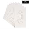 18x20 Mat Bevel Cut for 15x18 Photos - Precut White Oval Shaped Photo Mat Board Opening - Acid Free Matte to Protect Your Pictures - Bevel Cut for Family Photos, Pack of 10 Matboards view 3