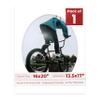 Poster Palooza 16x20 Mat Bevel Cut for 13.5x17 Photos - Precut White Oval Shaped Photo Mat Board Opening - Acid Free Matte to Protect Your Pictures - Bevel Cut for Family Photos, Pack of 1 Matboard view 1