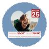 30x30 Mat Bevel Cut for 26x26 Photos - Precut Brittany Blue Heart Shaped Photo Mat Board Opening - Acid Free Matte to Protect Your Pictures - Bevel Cut for Family Photos, Pack of 25 Matboards view 1