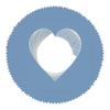 30x30 Mat Bevel Cut for 26x26 Photos - Precut Brittany Blue Heart Shaped Photo Mat Board Opening - Acid Free Matte to Protect Your Pictures - Bevel Cut for Family Photos, Pack of 25 Matboards view 3