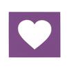 27x27 Mat Bevel Cut for 22x22 Photos - Precut Dark Purple Heart Shaped Photo Mat Board Opening - Acid Free Matte to Protect Your Pictures - Bevel Cut for Family Photos, Pack of 1 Matboard view 1