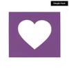 27x27 Mat Bevel Cut for 22x22 Photos - Precut Dark Purple Heart Shaped Photo Mat Board Opening - Acid Free Matte to Protect Your Pictures - Bevel Cut for Family Photos, Pack of 1 Matboard view 3