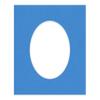 16x20 Mat Bevel Cut for 13.5x17 Photos - Precut Bay Blue Oval Shaped Photo Mat Board Opening - Acid Free Matte to Protect Your Pictures - Bevel Cut for Family Photos, Pack of 1 Matboard view 3