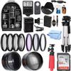 58mm Accessory Bundle for Canon EOS Rebel T7, T6, T5, T3, T100, 4000D, 2000D, 3000D and More with 64GB SanDisk Memory Card, Wide Angle Lens, Telephoto Lens, Tripod, Backpack W/Extreme Elec Cloth view 1