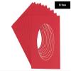 10x24 Mat Bevel Cut for 8x20 Photos - Precut Cardinal Red Oval Shaped Photo Mat Board Opening - Acid Free Matte to Protect Your Pictures - Bevel Cut for Family Photos, Pack of 10 Matboards view 3